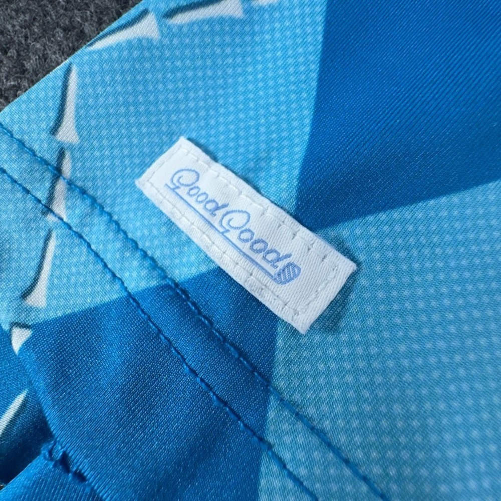 Good Good Golf Mens Blue Argyle Golf Tee Performance Polo Shirt Large - Picture 8 of 10